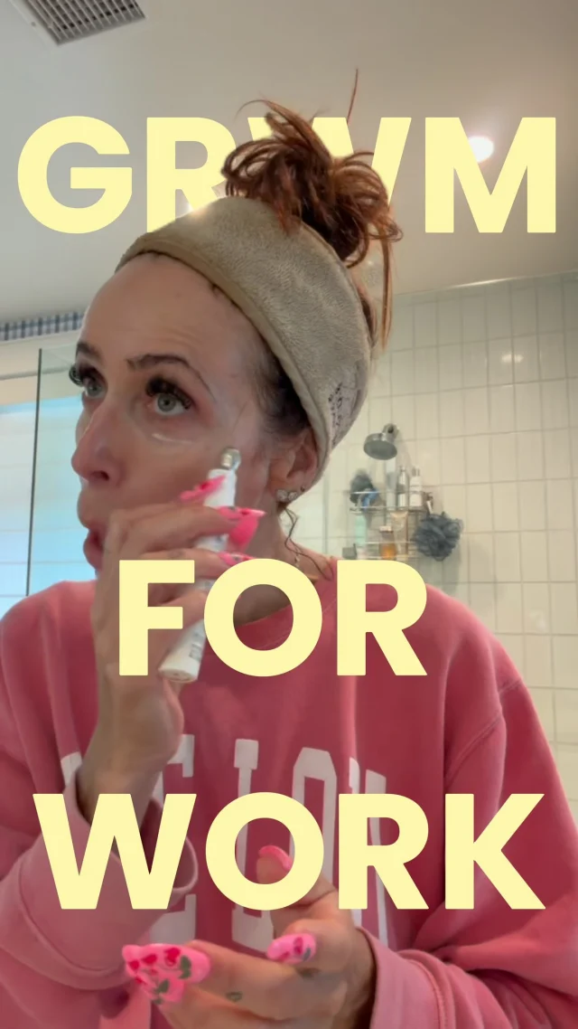 Allow me to present to you my morning beauty routine.
Because while a publicist is always behind the scenes, unfortunately Zoom has a camera.
